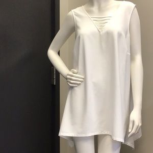 White Tank Top Style Shirt